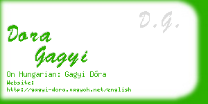 dora gagyi business card